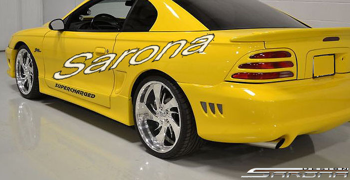 Custom Ford Mustang  Coupe & Convertible Side Skirts (1994 - 1998) - $475.00 (Part #FD-013-SS)
